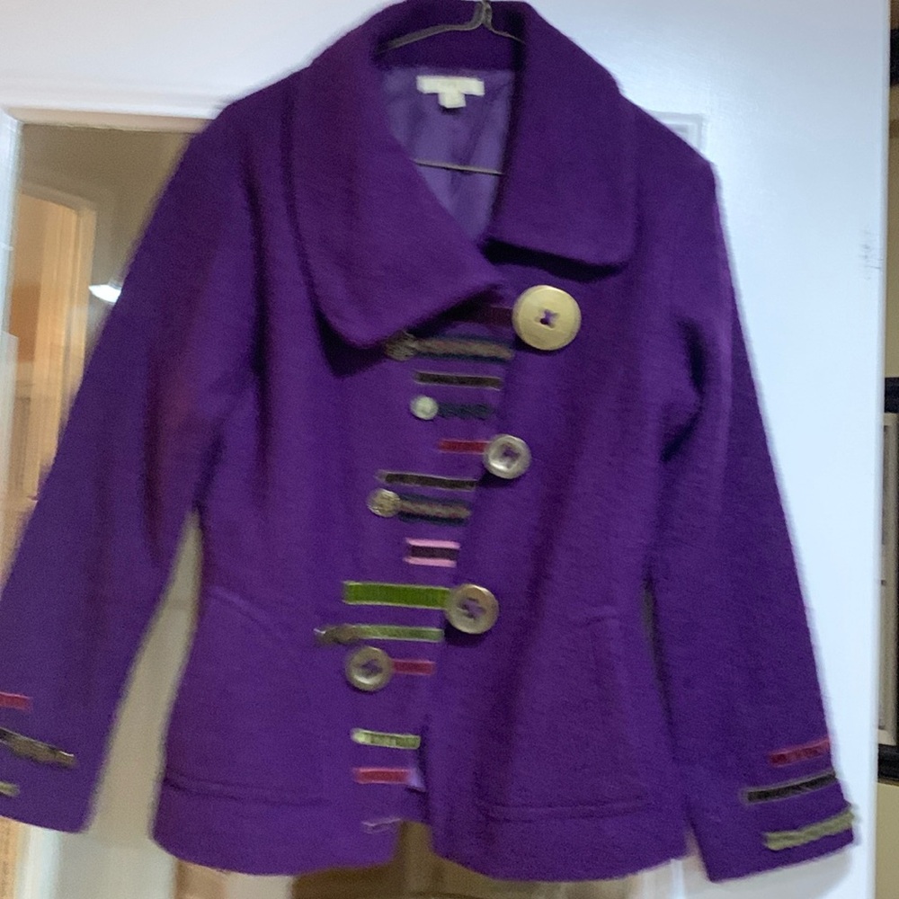 Carson 100 % wool jacket women size s/p